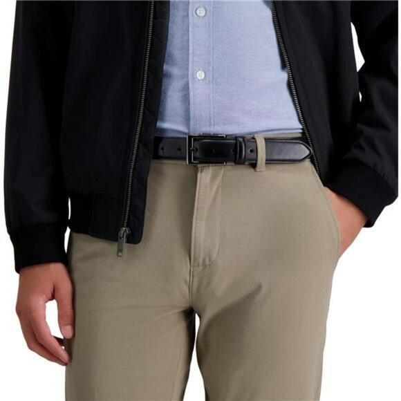 Dockers Mens Classic Dress Belt Leather Adjustable Strap Formal Office Wear - Picture 5 of 6